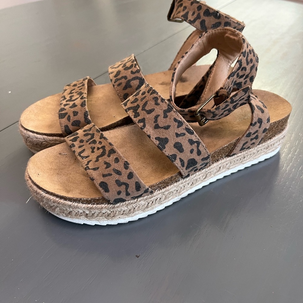 Cheetah sandals